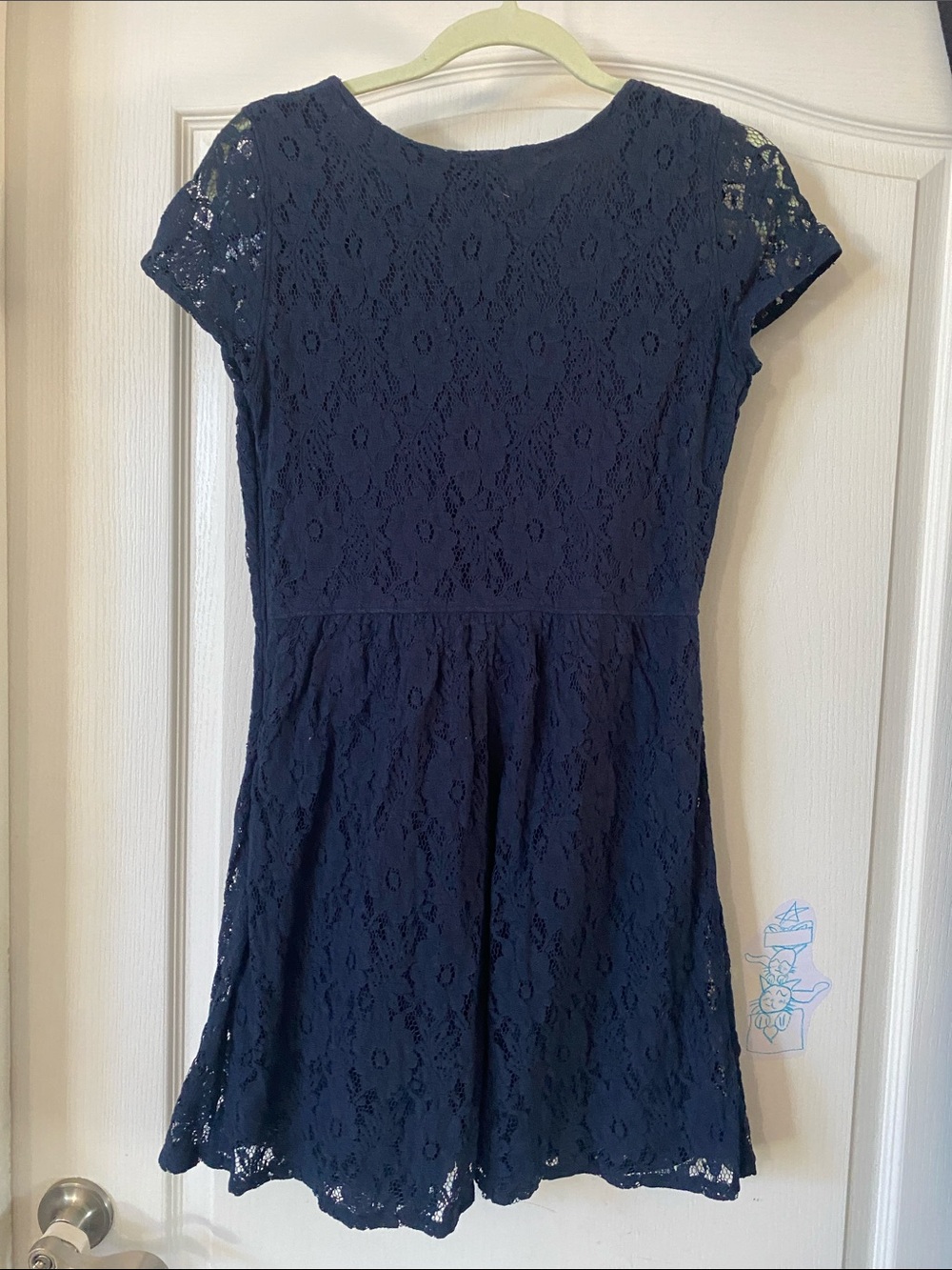 Hollister Navy Lace V-Neck Mini Dress - Picture 6 of 6